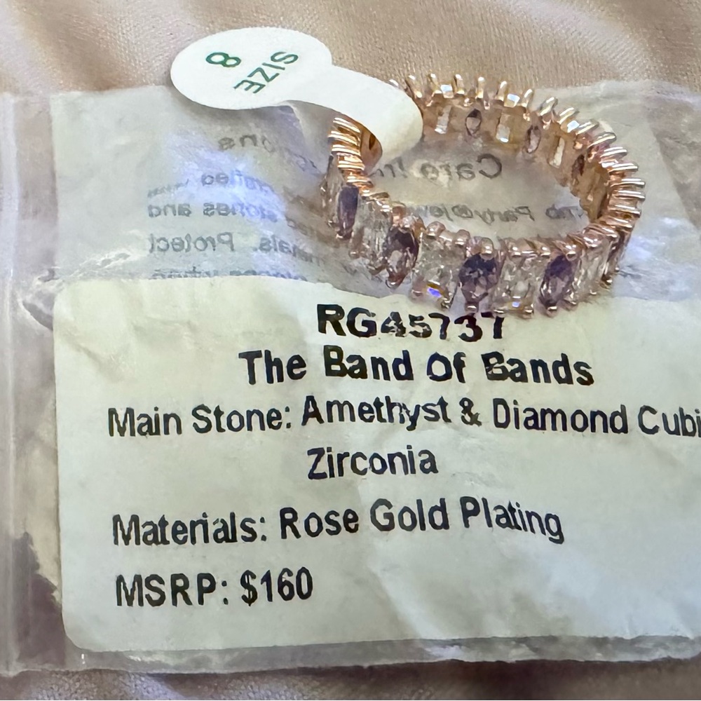 The Band Of Bands Rose Gold Amethyst Ring